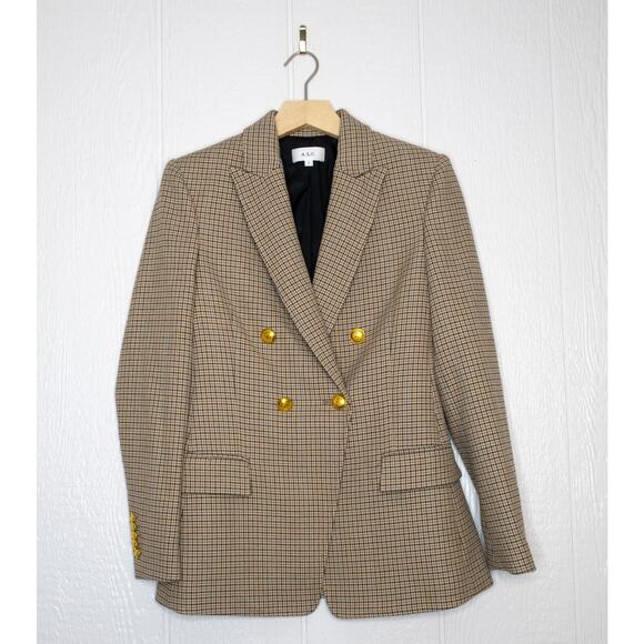 A.L.C. 'Sedgewick II' Plaid Blazer & 'Edwin' Split Leg Pants 2 Piece Suit US 2 - Picture 5 of 14